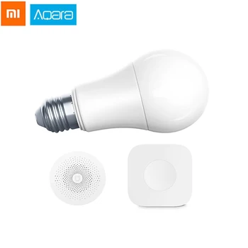 

AQara Smart Home Combination Set Light Bulb WiFi Switch Multi-Function Gateway Smart Home Control Kits work with mi home app