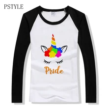 gay pride lgbt women tshirt harajuku kawaii unicorn rainbow print raglan long sleeve basic tee shirt spring lesbian pride tops gay pride lgbt women tshirt harajuku kawaii unicorn rainbow print raglan long sleeve basic tee shirt spring lesbian pride tops