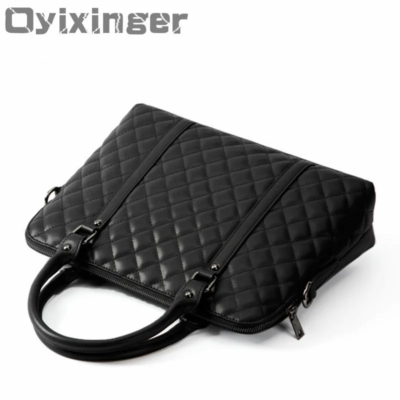 

Women Luxury Handbags Business Briefcases Bags Designer Women Genuine Leather Black Handbag Female Office Laptops Shoulder Bags
