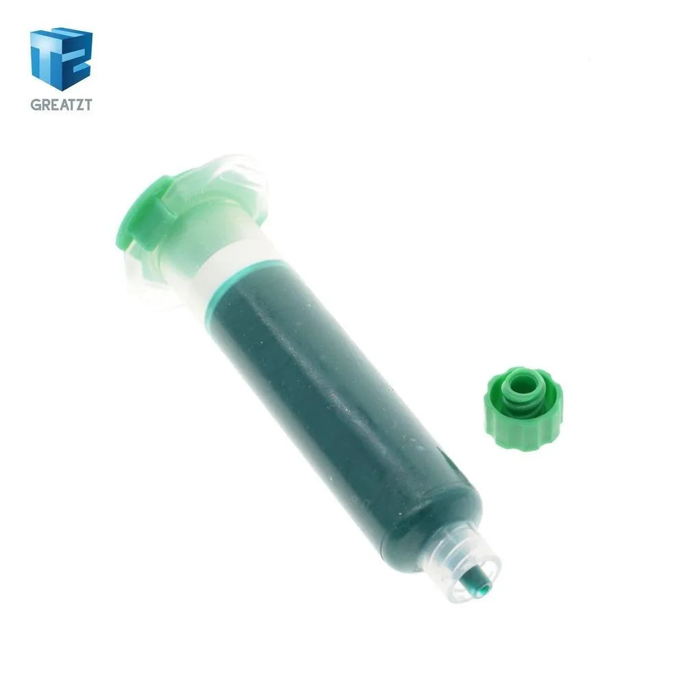 

TZT MECHANIC 10ML GREEN UV SOLDER MASK BGA PCB PAINT PREVENT CORROSIVE ARCING Soldering Paste Flux PCB UV Photosensitive Inks