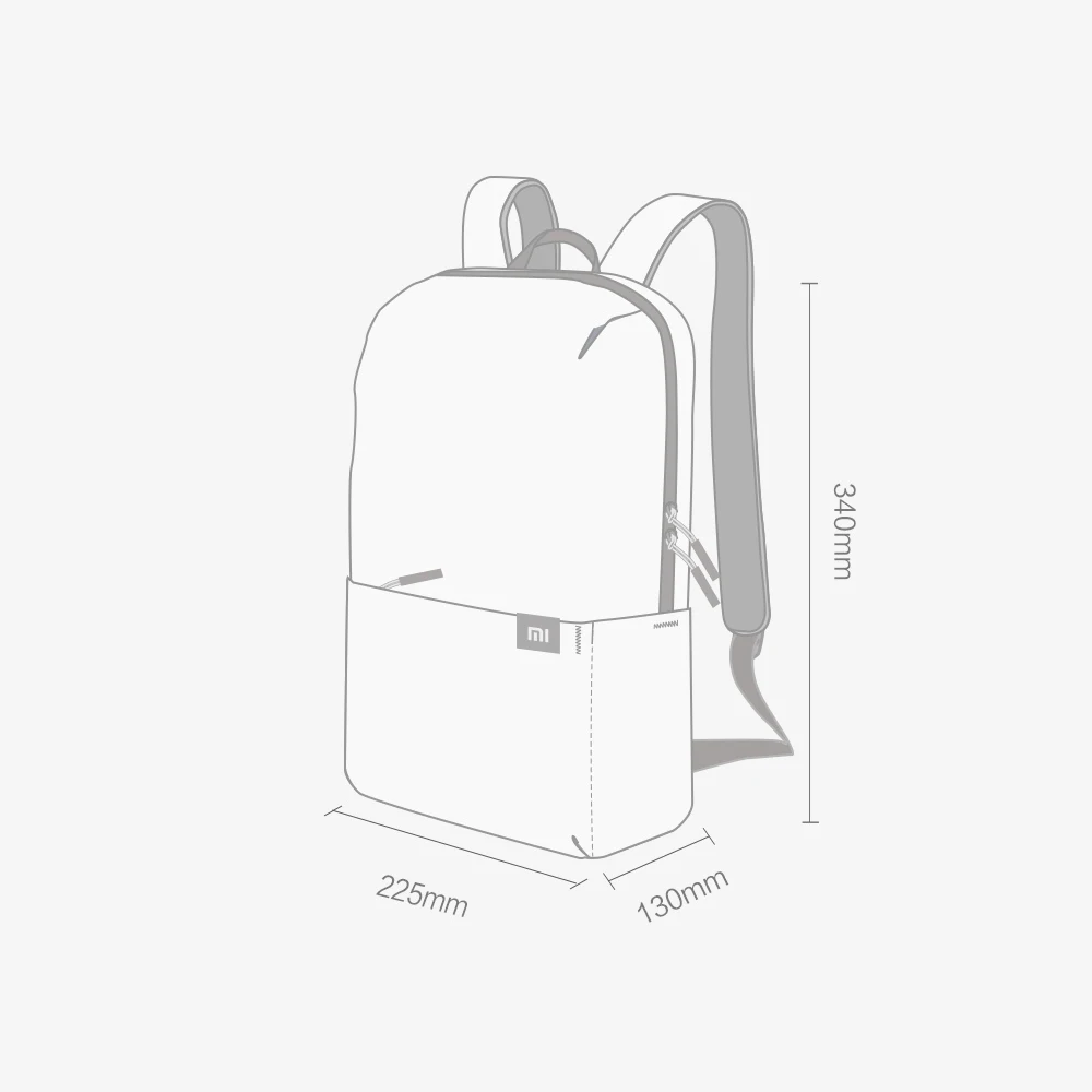 Xiaomi Mi 10л Рюкзак городской досуг спортивные нагрудные сумки маленький размер плеча унисекс рюкзак для мужчин и женщин для путешествий на открытом воздухе
