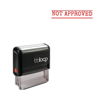 

Bbloop 'NOT APPROVED' Self-Inking Office Stamp, Rectangular Typewriter Style