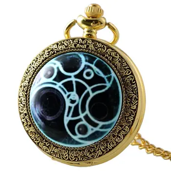 

IBEINA Antique Steampunk Pocket Watch Full Hunter Quartz Engraved Fob Retro Pendant Pocket Watch Chain Gift