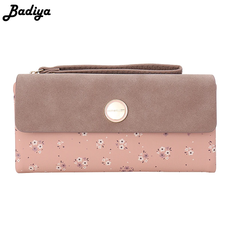 

Long Wallet Women Leather PU Patchwork Envelope Wallet Multi Credit Card Holder Slots Coin Purse Phone Wristlet Wallets Female