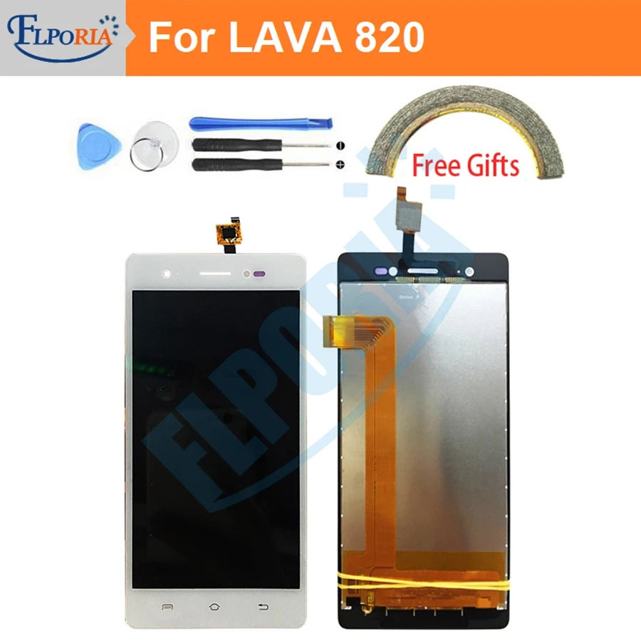 

LCD Screen For LAVA 820 iris 870 LCD Display Touch Screen Digitizer Assembly Touch Panel For LAVA 820 Replacement Parts