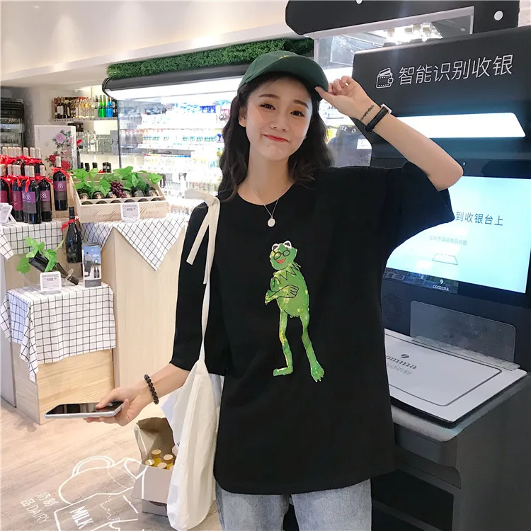 New Fashion T shirt Women Spring Summer Cartoon Print Short Sleeve O Neck Cotton Casual Women Top Slim Fit Soft Women Tshirt New Fashion T shirt Women Spring Summer Cartoon Print Short Sleeve O Neck Cotton Casual Women Top Slim Fit Soft Women Tshirt