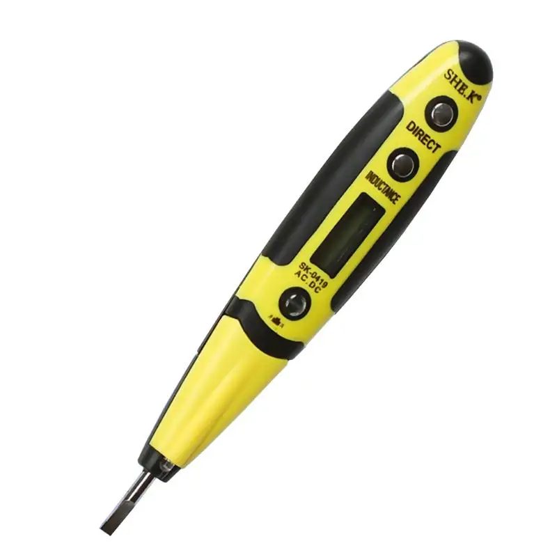 

1 Pcs Digital Multi-sensor 12-220V Electrical Voltage Measure Detector Test Pen AC/DC Measure Volt Detector With Night Vision