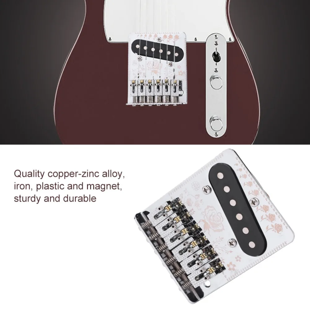 

Magnetic Saddle Guitar Bridge Single Coil Pickup Slot for TL Telecaster Electric Guitars 2019 New