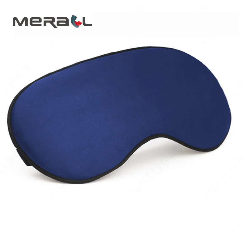 

3D Sleeping Eye Mask Imitate Real Silk Travel Night Black Bandage Blindfold Eyeshade Cove Relieve Fatigue Health Masque Device