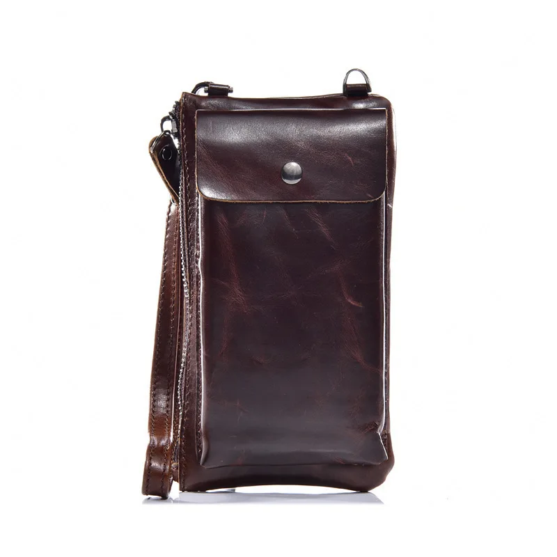 

Brand Genuine Leather Travel Bag Men Cross Body Shoulder Bag Male Cowhide Messenger Bags Belt Waist Pack Case Cell Phone Pocket