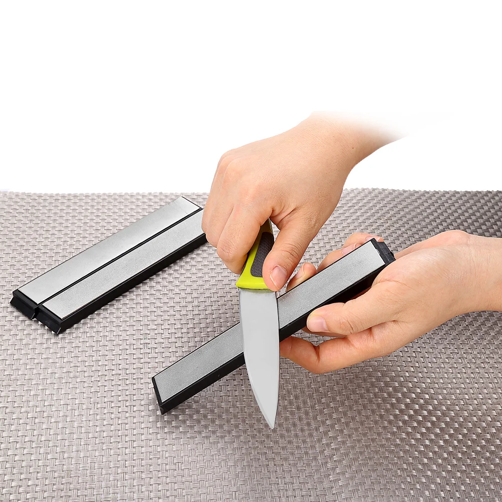 

3pcs Fixed Angle Diamond Sharpener Knife Whetstone 3 Different Sharpeners Kitchen Knives Accessories
