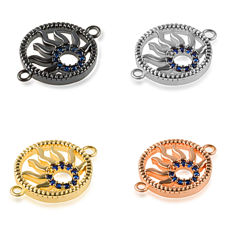 

DIY Bracelets Earrings Accessories Handmade Creative Charm Rose Flower Pendant Connectors For Women Fashion Jewelry Making
