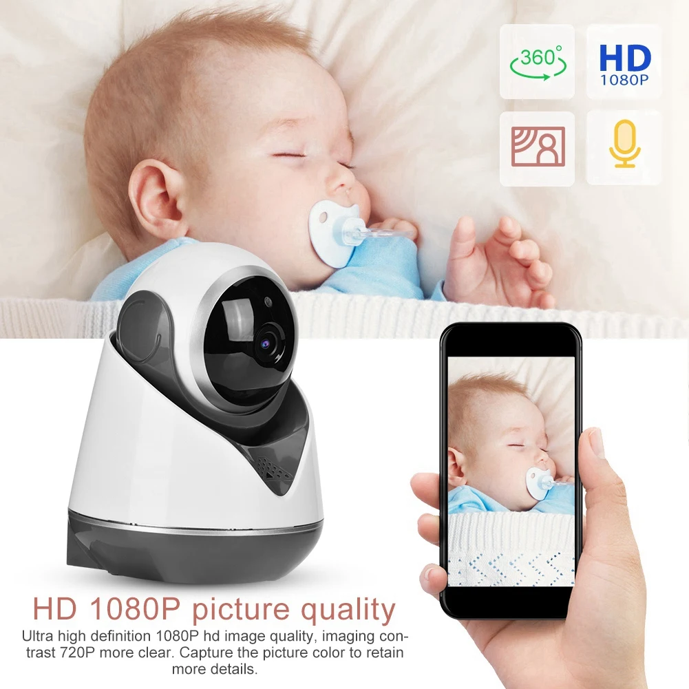 

Security Camera Wireless IP Camera 1080P Full HD Network Night Vision Webcam 110-240V Noise Reduction 360 Degree Rotaty