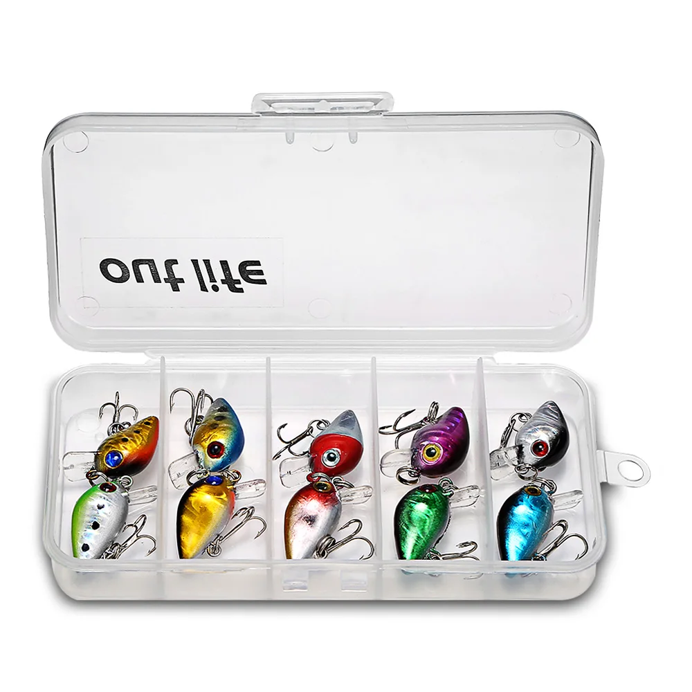 Outlife DW1082 10 шт. рыболовные приманки ABS Мини рыбалка приманка для карповых с Крючки