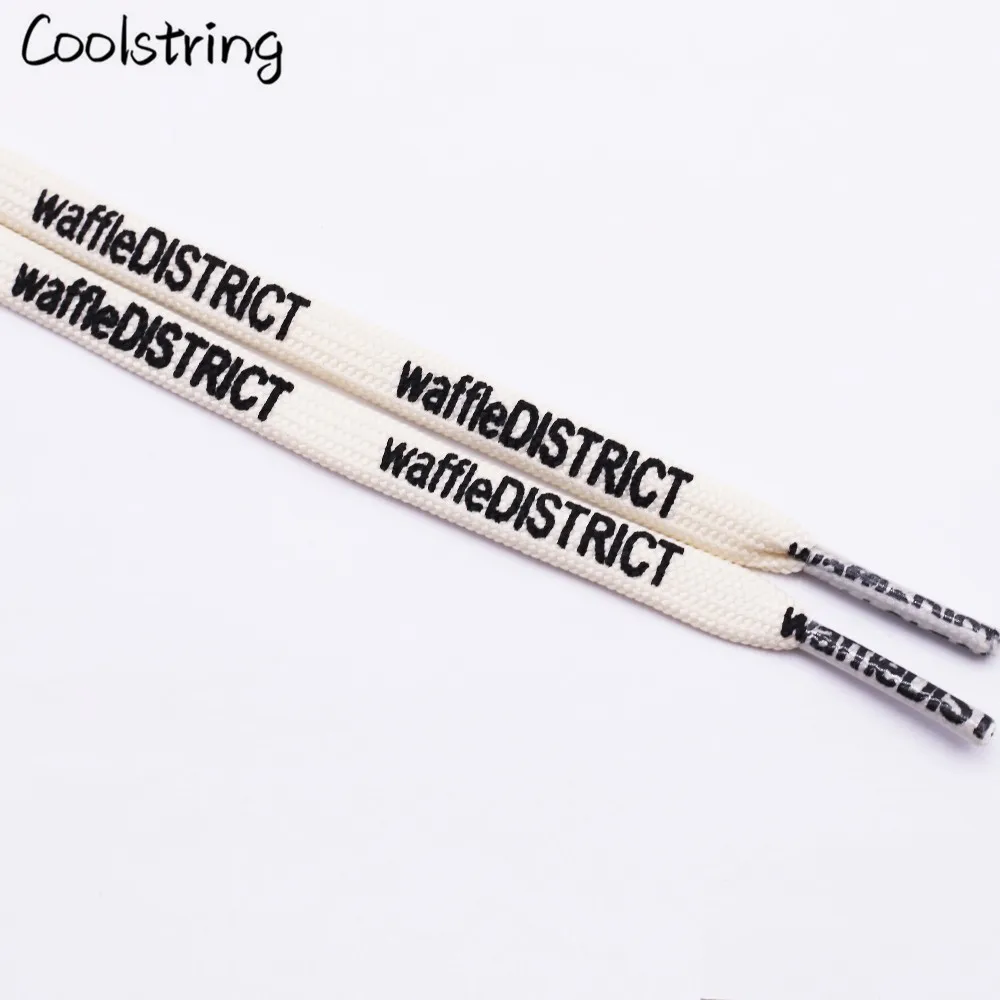 Coolstring 7mm Manufacturers Custom Printing Shoelaces Limited Edition Trend Bootlaces Small White Canvas Shoes Universal Laces