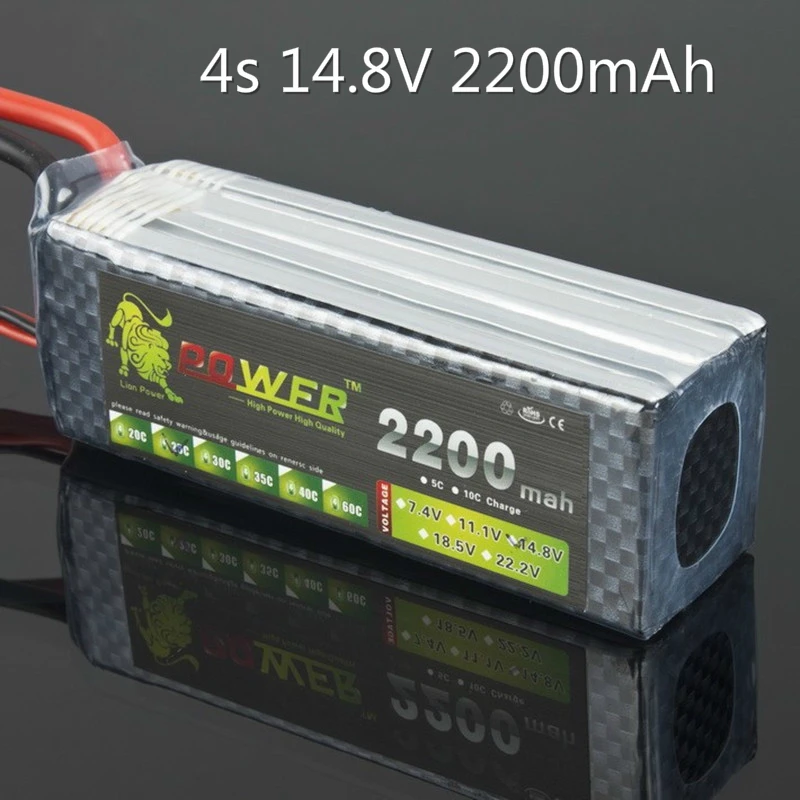 Литий полимерный аккумулятор Lion Power 14 8 в 2200 мАч 25C Max 35C 4S T XT60 штепсельная Вилка для