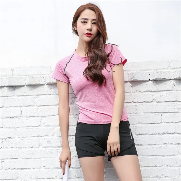 

Korean Summer top Motion Suit Speed Do Moisture Absorption Perspire Serve Three-piece set Run Speed Do Printing Bras clothes