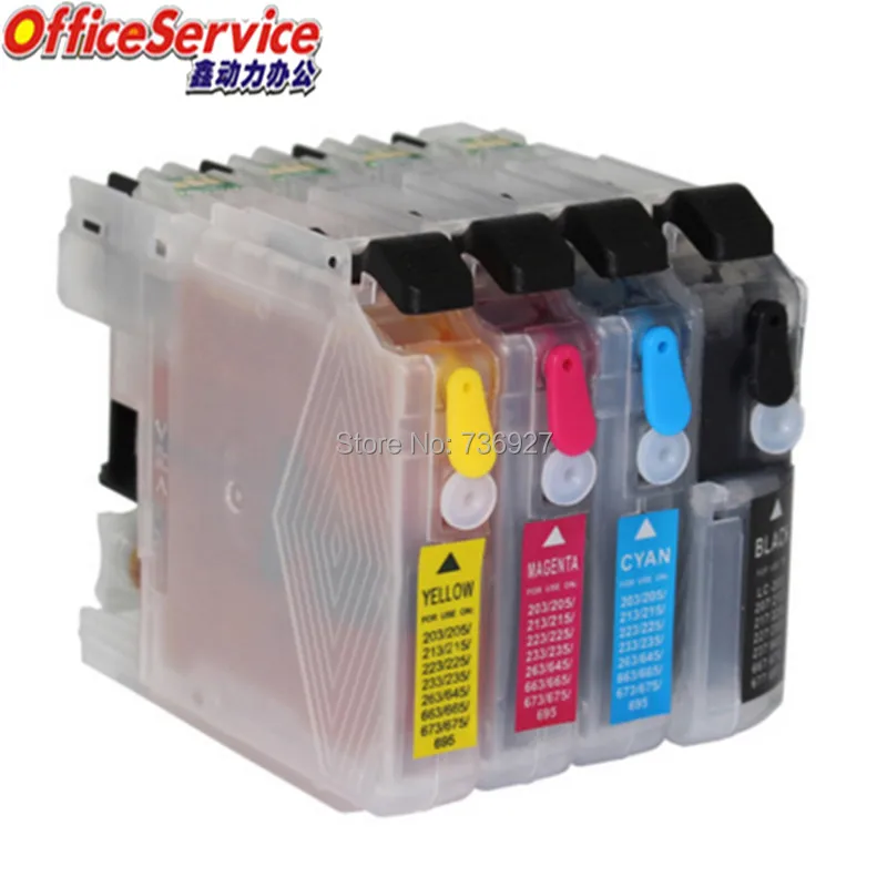 LC233 LC231 LC235 LC237 многоразовый картридж для принтера Brother MFC J5720 J4120 J4620 J5320 J480DW J680DW