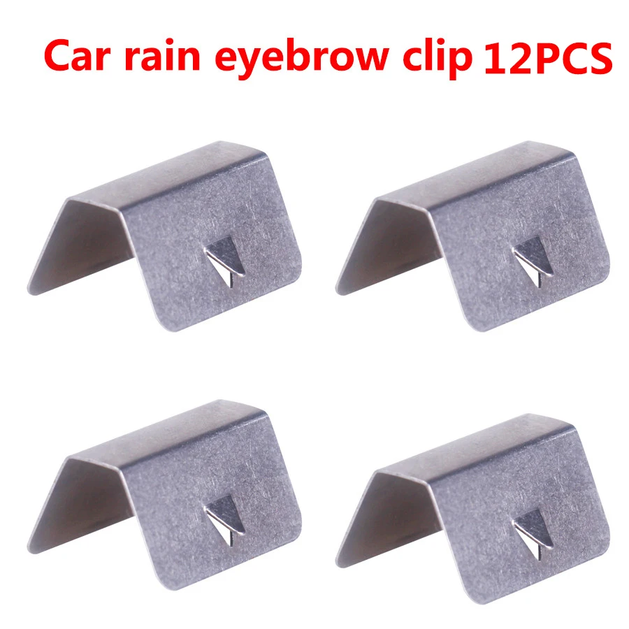 12pcs/lot Universal In Channel Wind / Rain Deflectors Fitting Clips Replacements Eyebrow Clip | Автомобили и мотоциклы