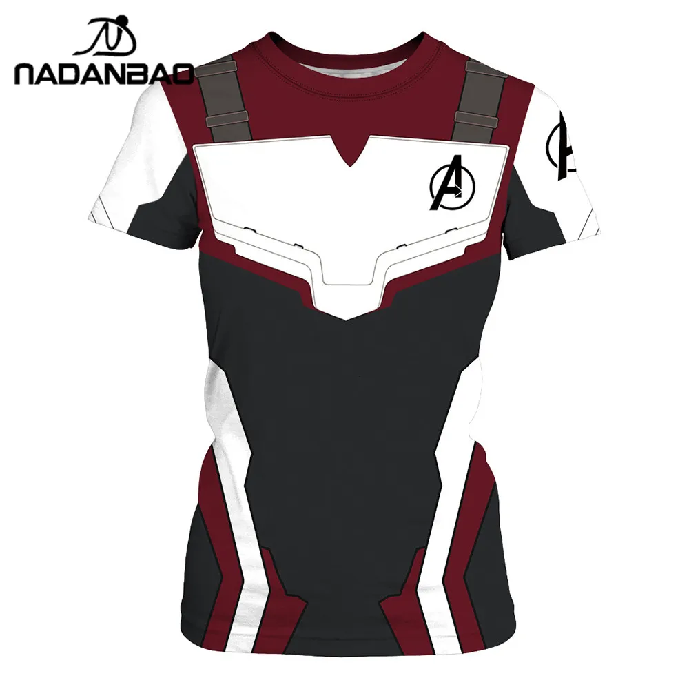 NADANBAO Quantum Realm Cosplay Women T-shirt Avengers Endgame Tshirt 3D Superhero Iron Costume For Woman Puls Size NADANBAO Quantum Realm Cosplay Women T-shirt Avengers Endgame Tshirt 3D Superhero Iron Costume For Woman Puls Size