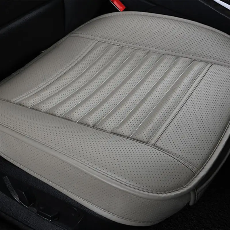 

Four Season Car Seat Cushion Cover Car Seat Cover Seat Protective Cover PU Leather Bamboo Charcoal Single Seat Cover