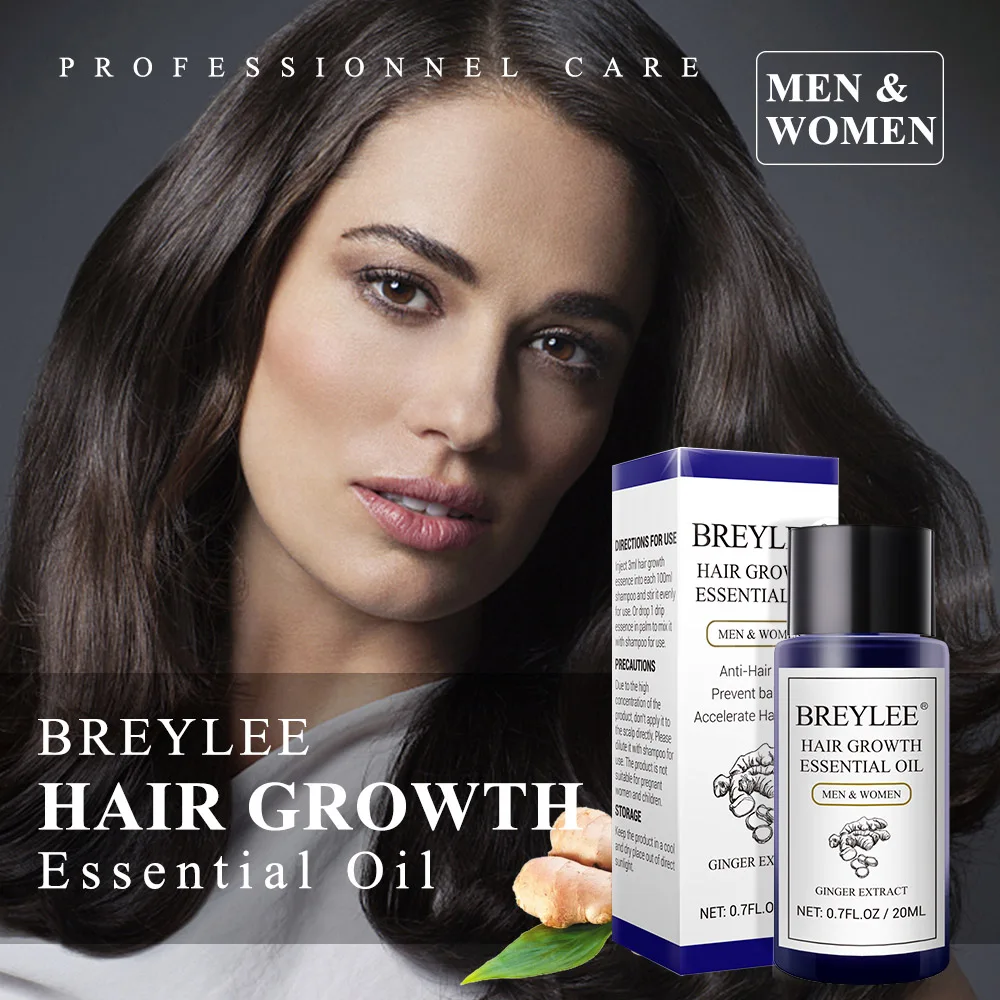 

BREYLEE Hair Growth Essential Oil 20ml Fast Powerful Hair Products Hair Care Prevent Baldness Anti-Hair Loss Serum Nourishing