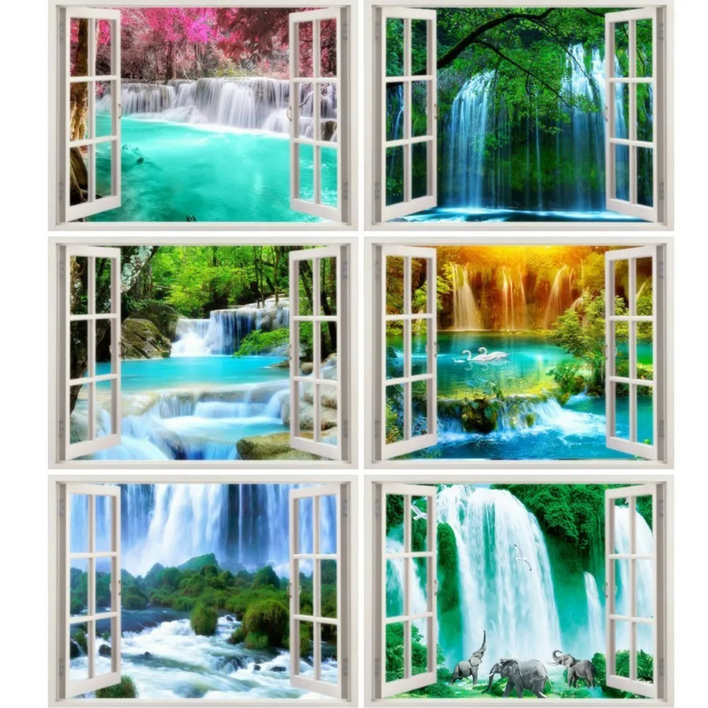 

HUACAN 5D Diamond Painting Scenic Full Square Window Rhinestone Picture Embroidery Sale Diamond Mosaic Home Decor Gift DropShip