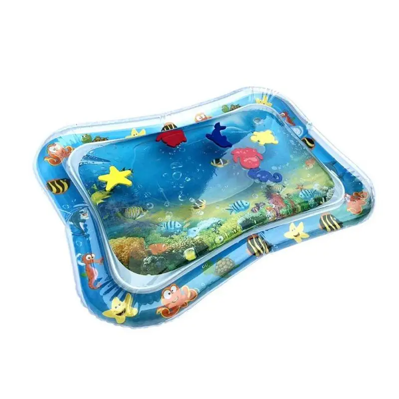 

Baby Kids Water Play Mat Inflatable Infants Tummy Time Playmat Toddler Funny Water Game Props for Baby Fun Activity Play Center