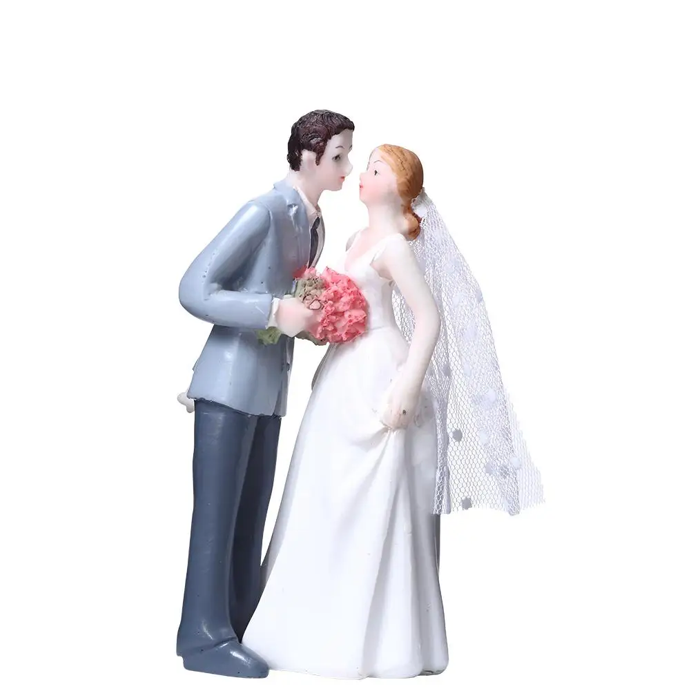 Adeeing любовь притяжение жениха и невесты с вуалью фигура свадебный торт Топпер для торта настольные украшения
