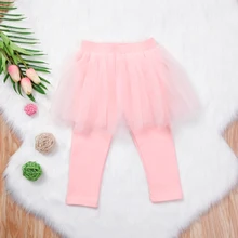 Pudcoco/хлопковая Однотонная юбка-пачка из тюля для маленьких девочек; брюки; юбка-брюки; От 1 до 6 лет
