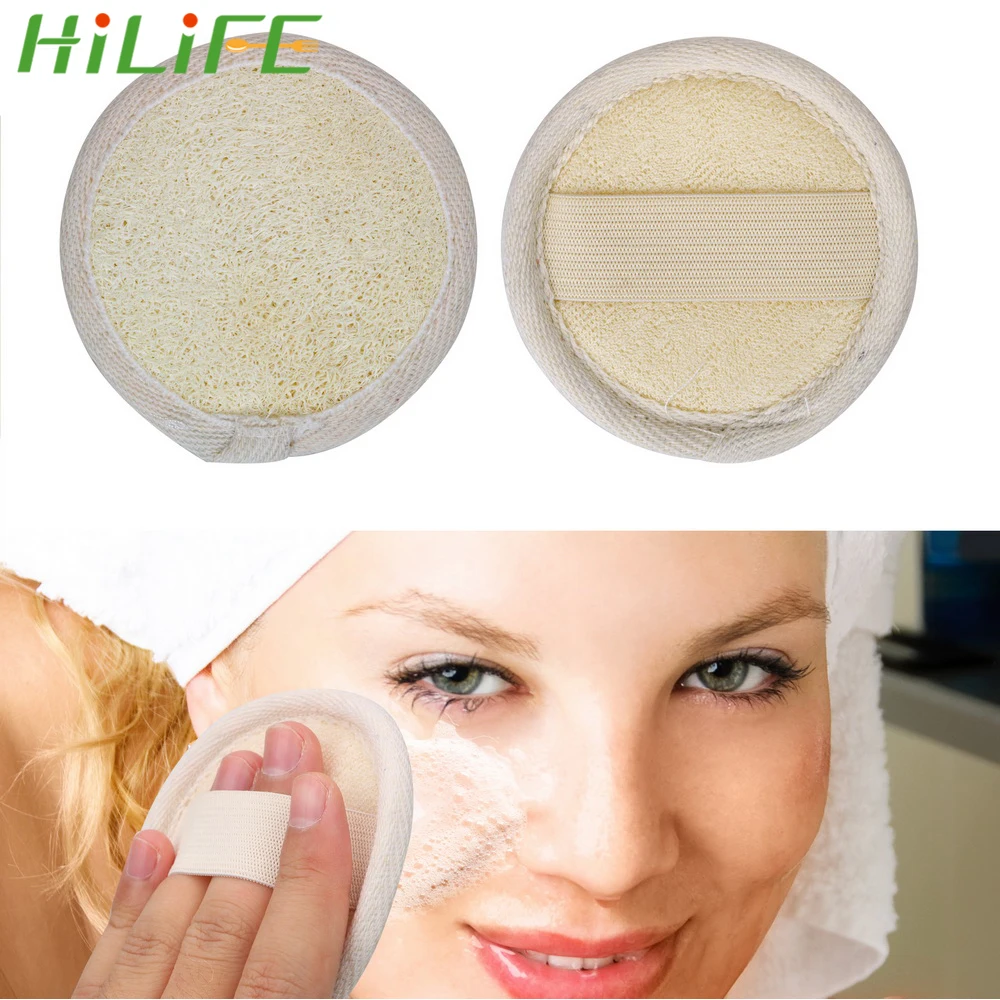 

Natural Loofah Plant Fiber Soap Shower Gel Foams Maker Bath Sponge Facial Washer Sponge Makeup Remover Face Cleansing Brush