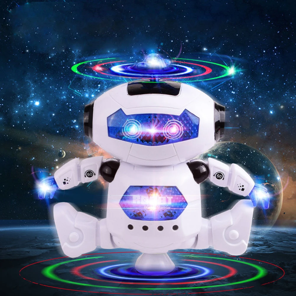 Electronic Robotic Toys With Musical and Colorful Flashing Lights for Kids
