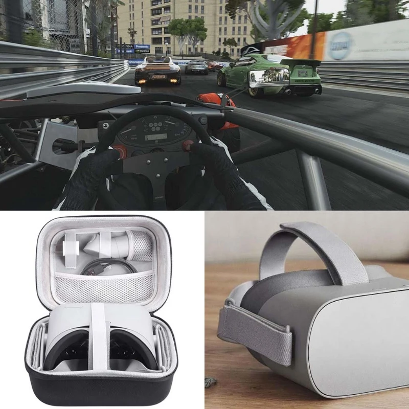 Противоударный жесткий защитный чехол из ЭВА сумка коробка чехол для путешествий для Oculus Go виртуальной реальности Гарнитура и контроллеры аксессуары