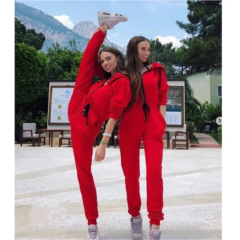 

Hot Women Jumpsuit bodysuit rompers womens jumpsuit all-in-one piece jumpsuit Jump Zipped Hooded Bodysuit Party Jumpsuit Romper