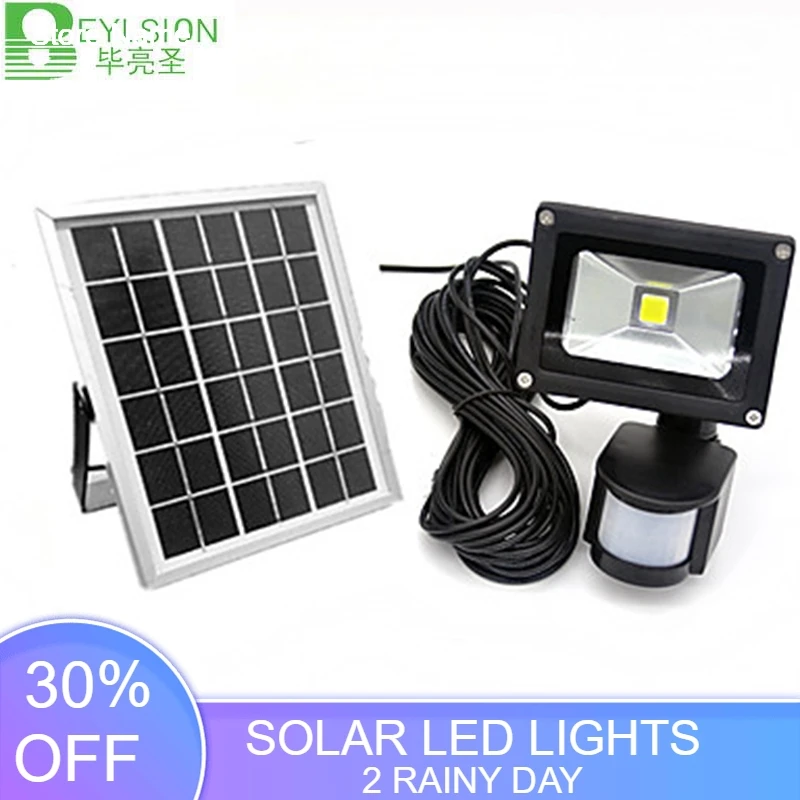 

BEYLSION 10W COB LED Solar Motion Light LED Flood Security Garden Light Pir Motion Sensor LED Solar Light Waterproof