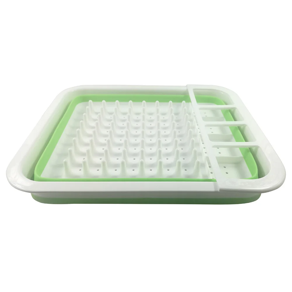 

Household Plastic Folding Kitchen Drain Rack Cutlery Cutlery Storage Box Folding Tableware Drain Rack Cutlery Cup Holder