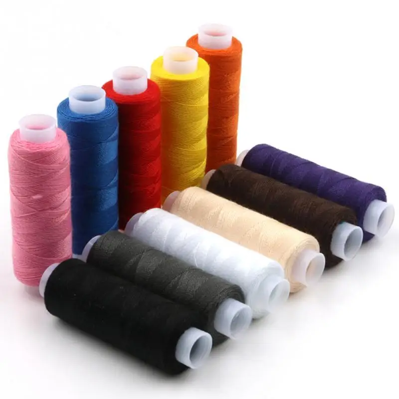 

12 Colors/set Sewing Knitting Thread Reel for Hand Stitching Machine Sewing Thread Finest Polyester Durable #116