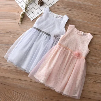 

summer children's wear wholesale children's flower net gauze princess dress baby dress