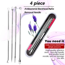 4 шт., удаление угрей, прыщ, шрам, акне удаление акне Remover Набор инструментов игла для удаления прыщей удаление акне набор по уходу за кожей