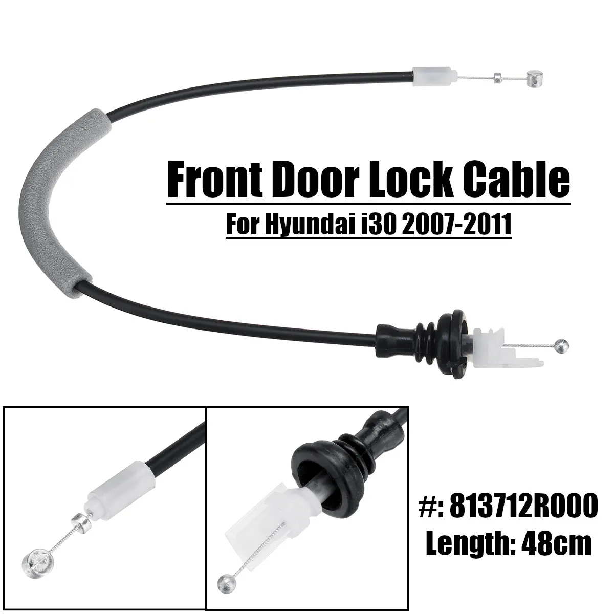 1x câble Bowden pour poignée de porte serrure de porte arrière pour vw passat 3b