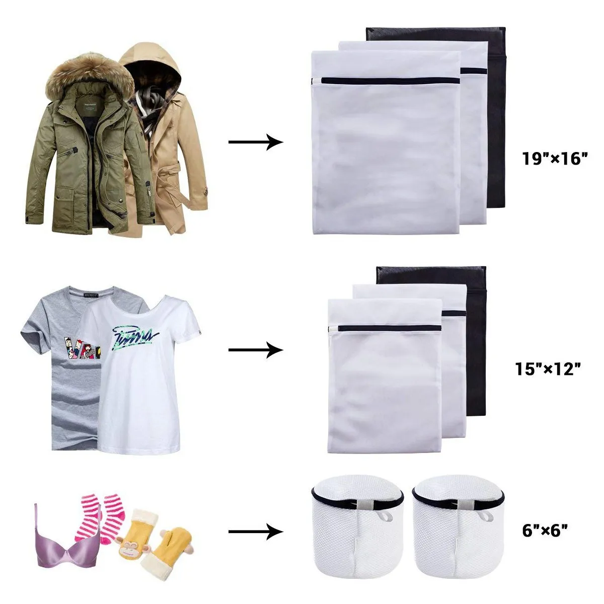 أفضل شبكة الغسيل أكياس ، مع اثنين سمكا البرازيلي غسل أكياس ، السفر التخزين المنظم ، غسل الملابس أكياس الملابس الداخلية وحساسة ،