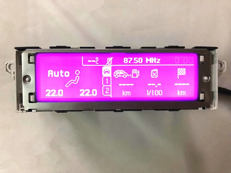 Puple экран 5 меню Поддержка USB Bluetooth дисплей, монитор 12pin для peugeot 307 207 408 citroen C4 C5 экран