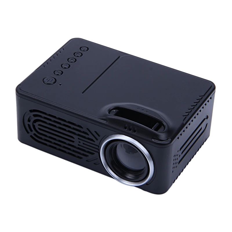 

LCD Mini Projector,Multimedia Portable Home Theater Projector Support 16: 9&4: 3 Full HD 1080P,USB,AV,TF Card for 25-80 inch I