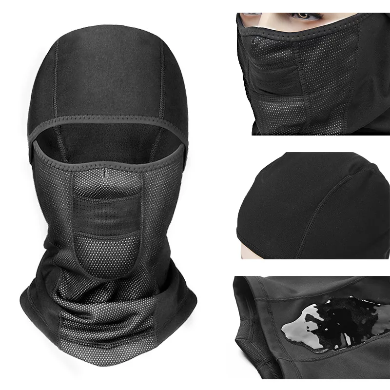 Bicycle Mask Fleece Hat headset Winter Warm Full Face Neck Cap Cycling Windproof Dustproof Masks Black Color Breathable | Дом и сад