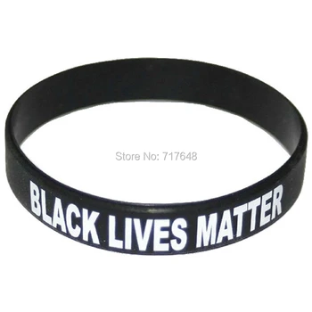 

100pcs Debossed Black Lives Matter wristband silicone bracelets free shipping by ePacket A