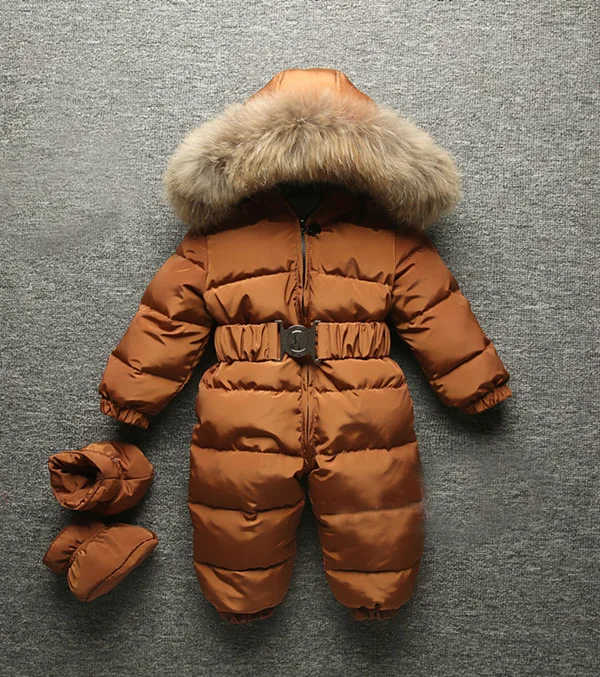  Baby jumpsuit Boys and girls have thick down coats Children's ski wear Send shoes Good quality