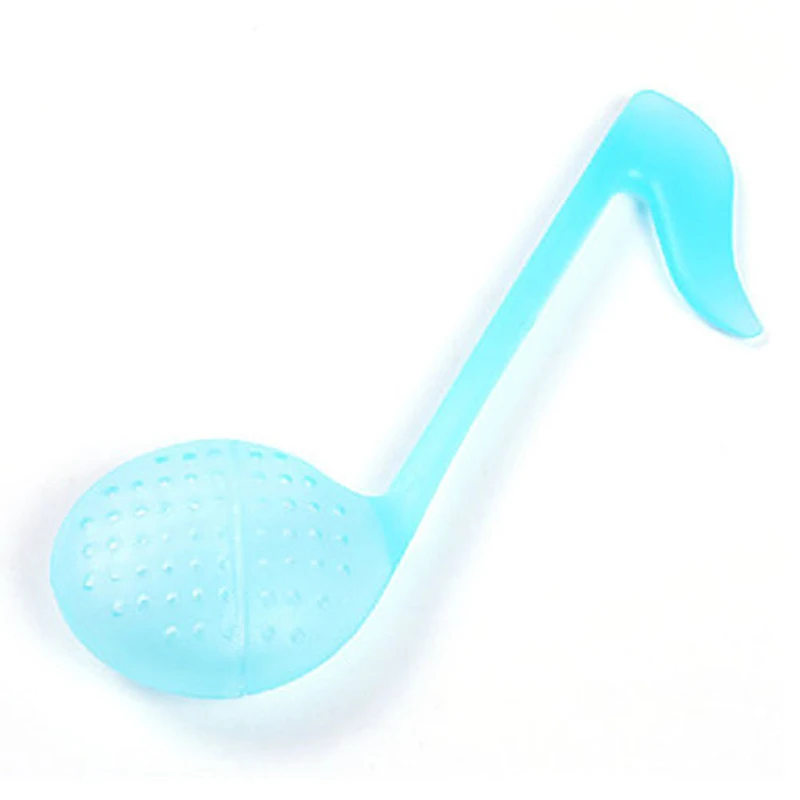 

Teaspoon Sieve spoon Multifunctional Musical Note Infusor Teaspoon (color randomly)