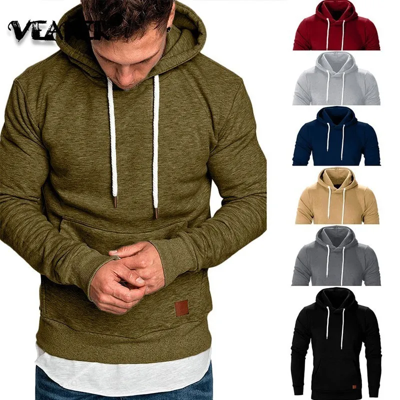 Мужская толстовка с капюшоном размеры до 5XL | одежда