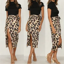 Новейшая женская шифоновая юбка макси с леопардовым принтом, женские летние длинные юбки с высокой талией, женские юбки леопарда s j