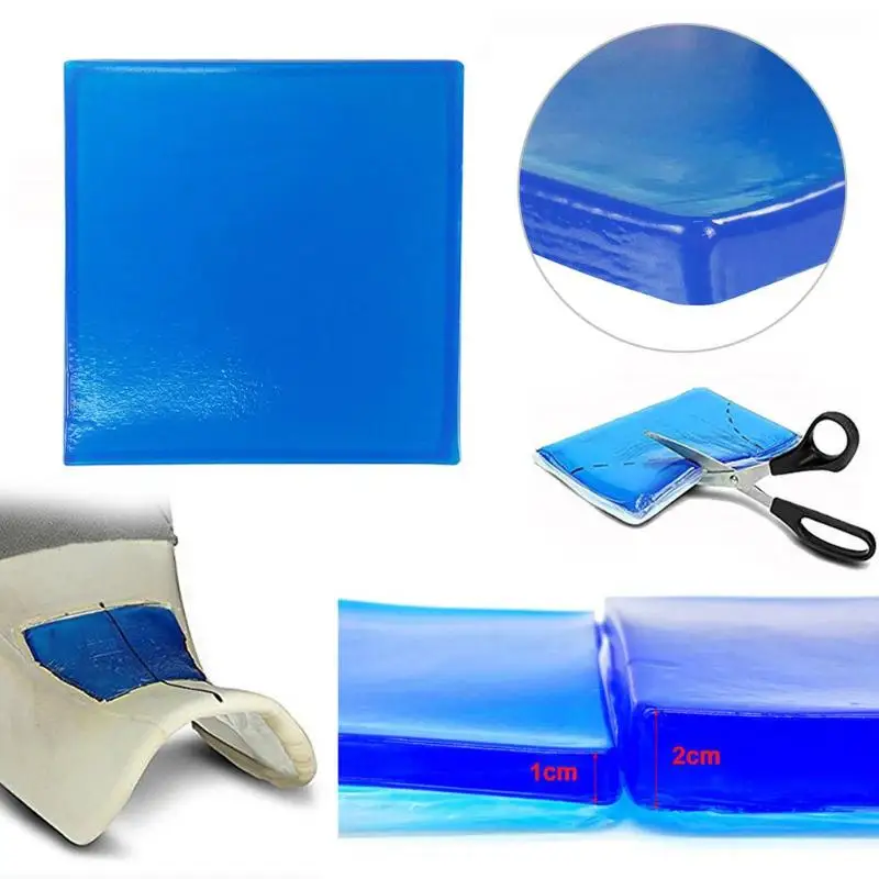 

Motorcycle Seat Gel Pad Comfortable Soft Cushion Shock Absorption Mat Blue Motorcycle Seat Cushion Absorption Mats New